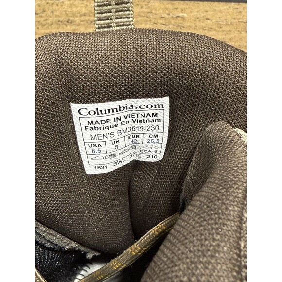 Men's Columbia Coremic Ridge 2 Hiking Boots Waterproof Brown BM3619-230 Size 8.5 - Picture 8 of 9